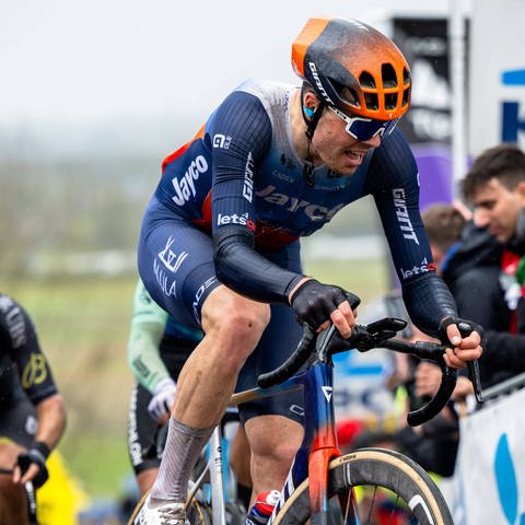 Max Walscheid (GER, Team Jayco AlUla), Ronde van Vlaanderen 2024, Oudenaarde (BEL), 31.03.2024 (Foto: IMAGO, xBEAUTIFULxSPORTS/Hilgerx)